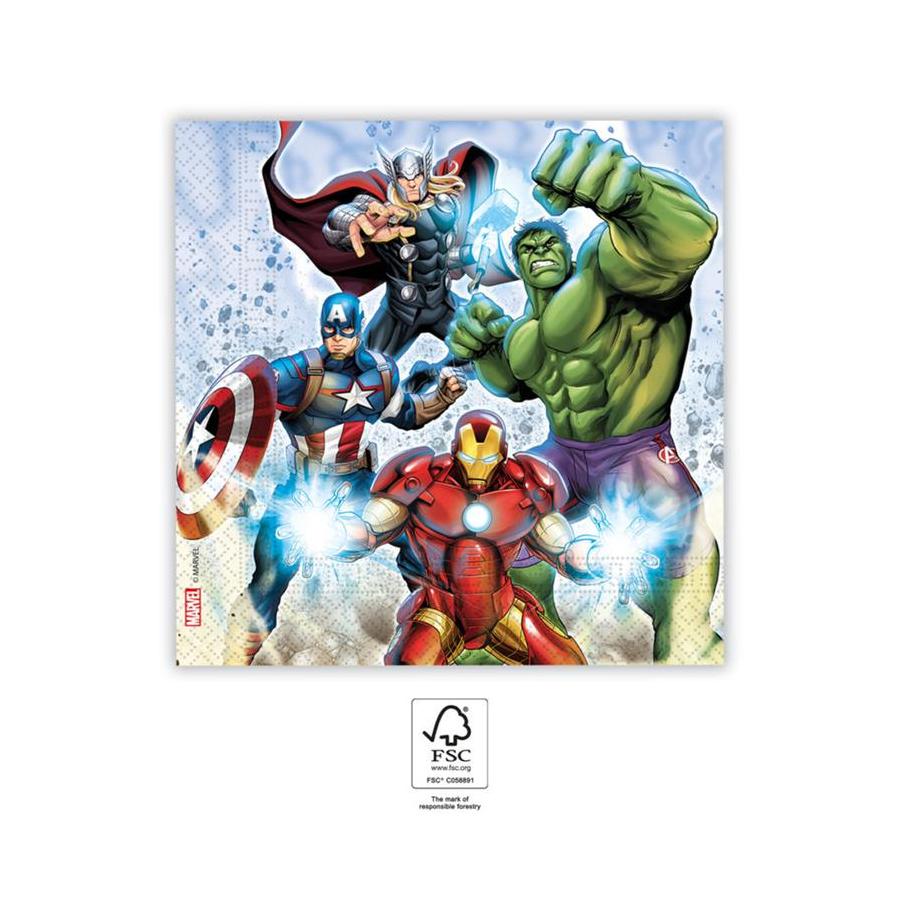 Servetter Avengers 43 cm 20-Pack