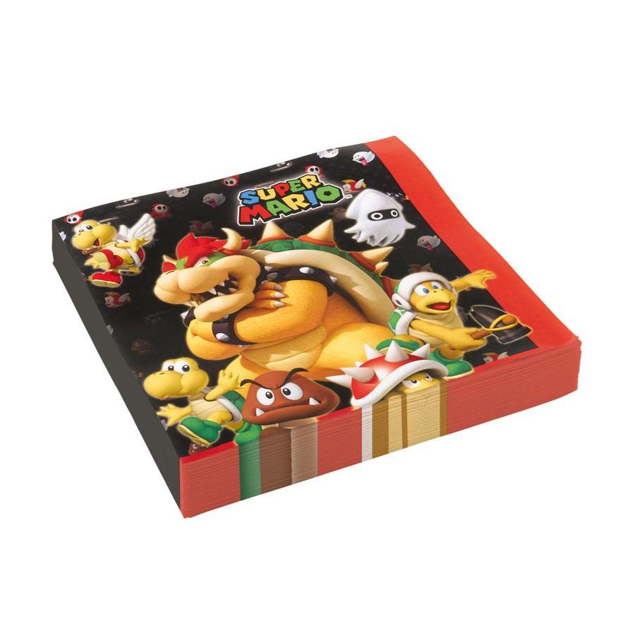 Servetter Super Mario Bowser 33 x 33 cm 20-Pack