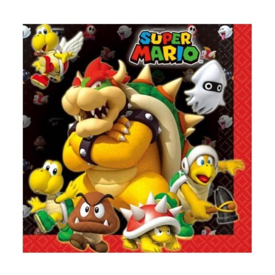 Kalaspaket Tema Super Mario 8-Pack | Muggar, Tallrikar, Servetter & Partyhattar