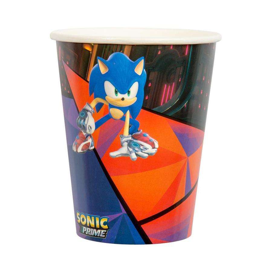 Kalaspaket Tema Sonic 8-Pack | Muggar, Tallrikar, Servetter & Ballonger