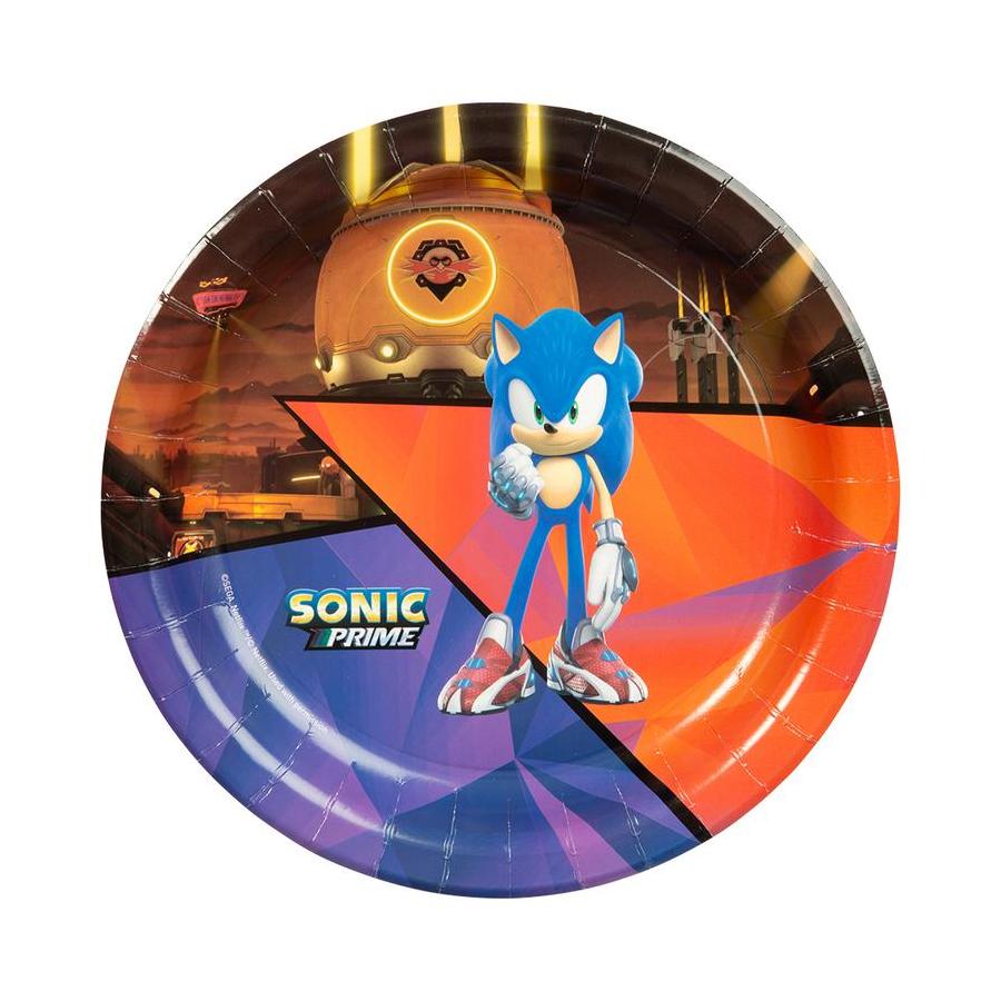 Papperstallrik Sonic 23 cm 8-Pack