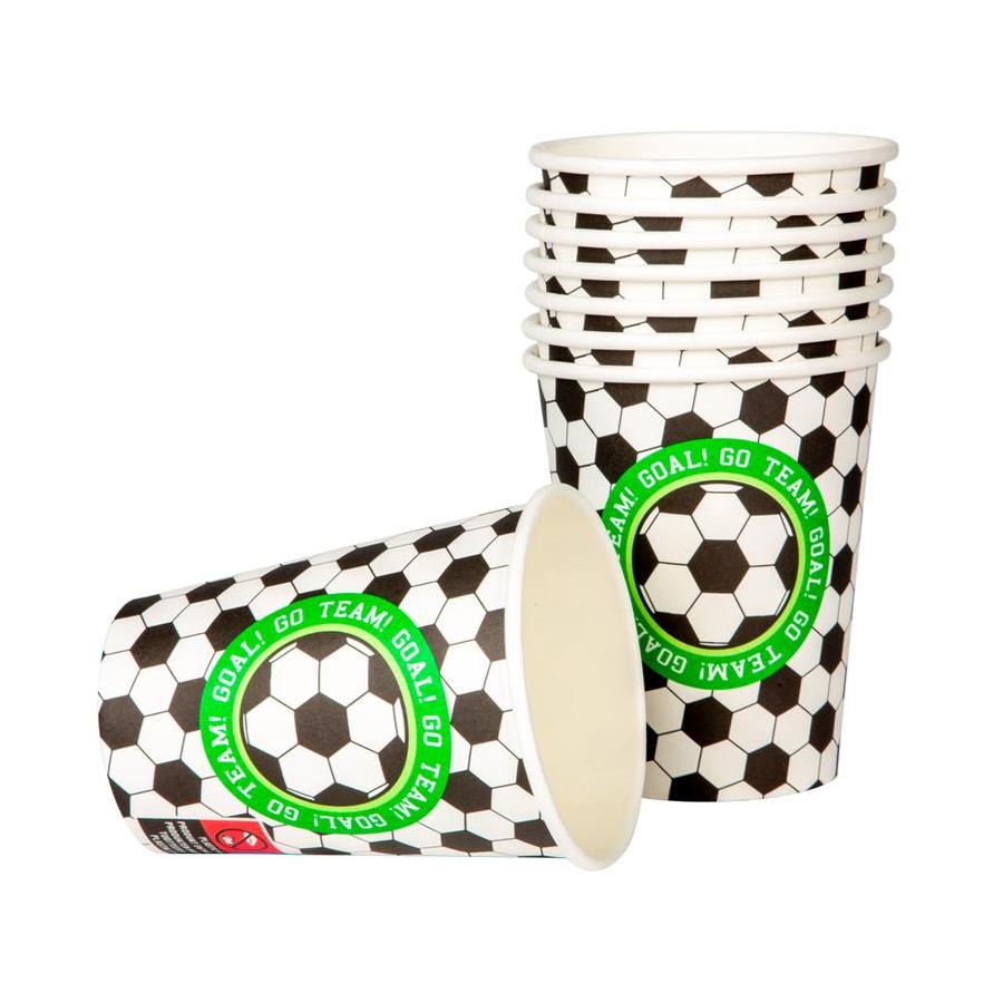 Pappersmugg Fotboll 8-Pack