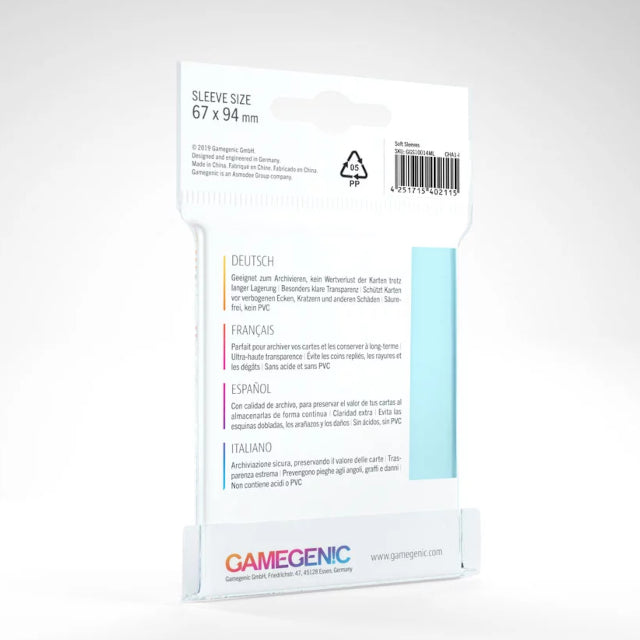 Soft Sleeves Transparent 100-Pack