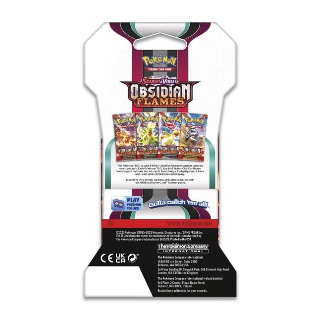 Pokémon Scarlet & Violet 3 Obsidian Flame Blister 1-Pack