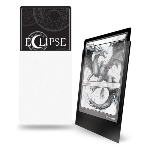 Eclipse Matte Deck Protector-Sleeves Arctic White 100-Pack