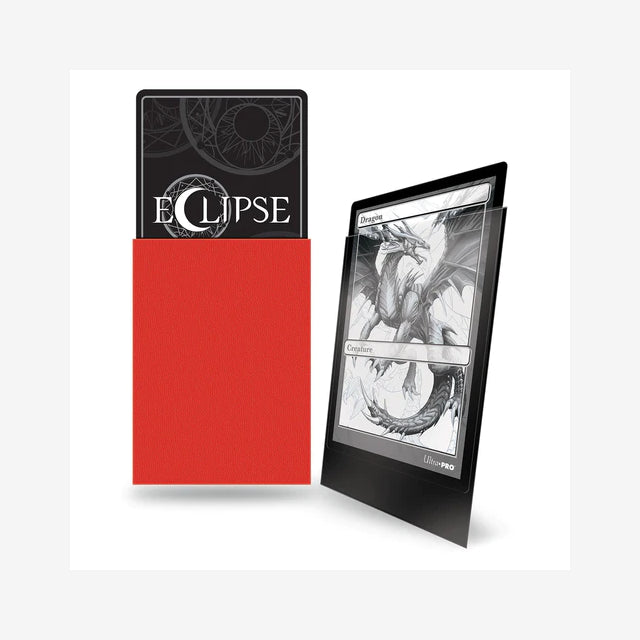 Eclipse Matte Deck Protector-Sleeves Apple Red 100-Pack