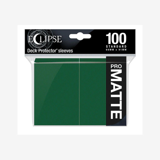 Eclipse Matte Deck Protector-Sleeves Forest Green 100-Pack