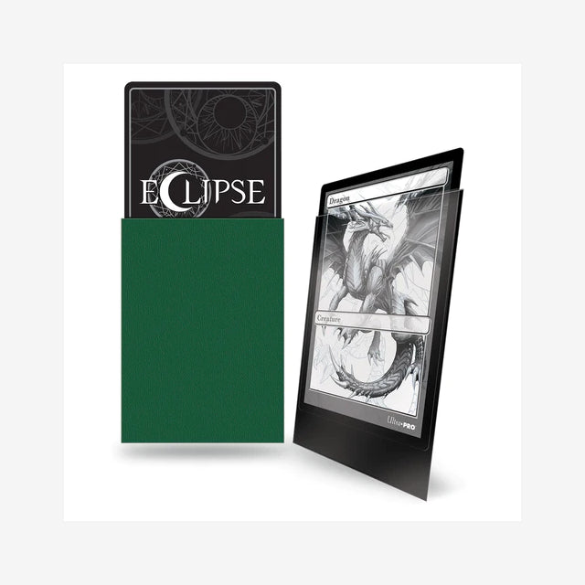 Eclipse Matte Deck Protector-Sleeves Forest Green 100-Pack