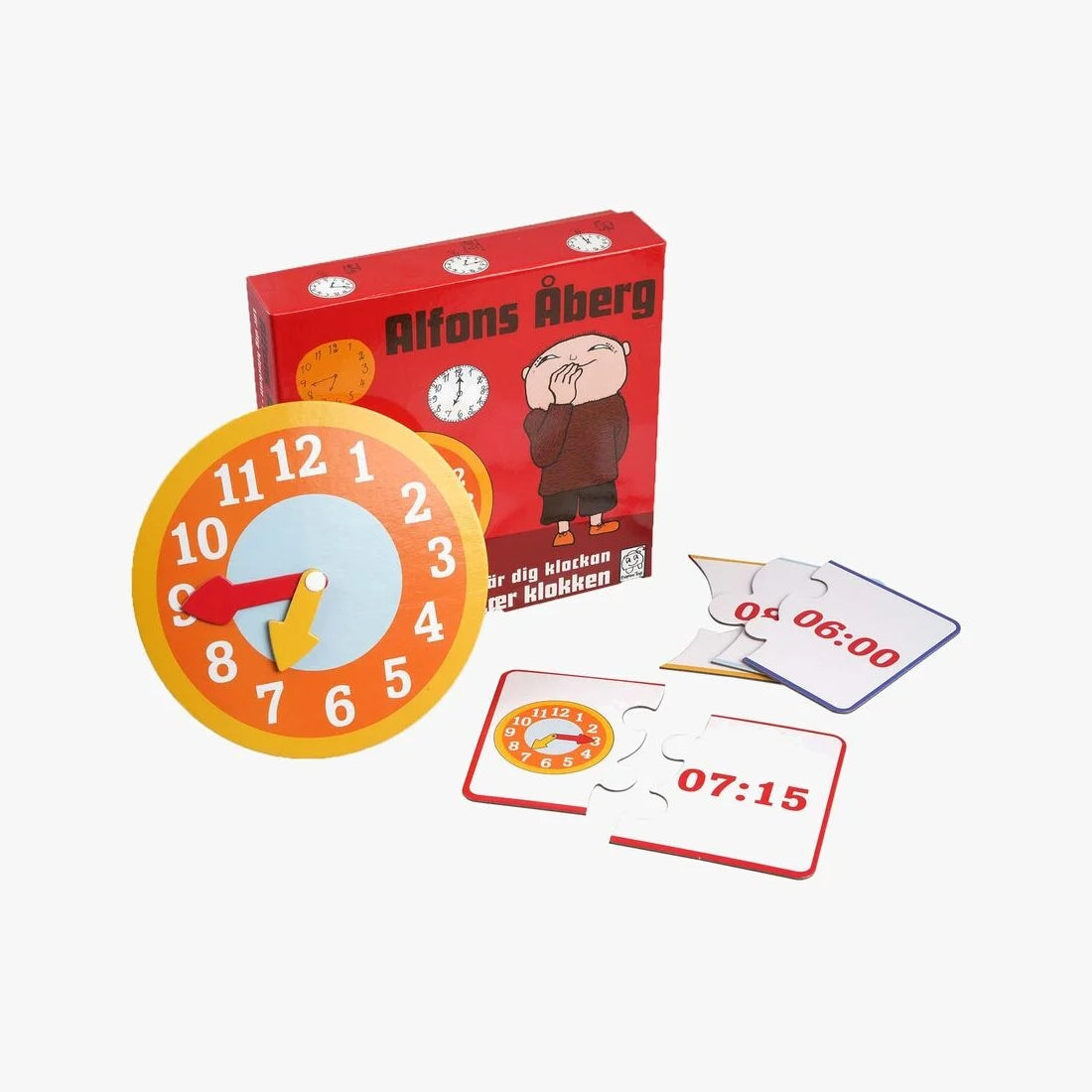 Barnspel Alfons Åberg Lär dig klockan