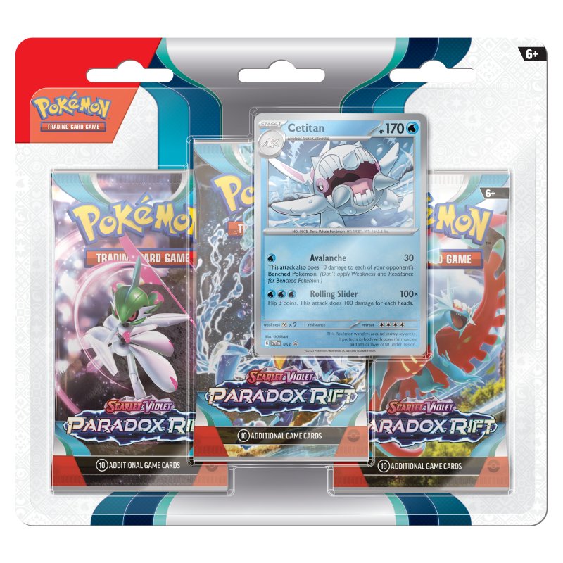 Pokémon TCG: Scarlet & Violet - Paradox Rift Blister 3- Pack
