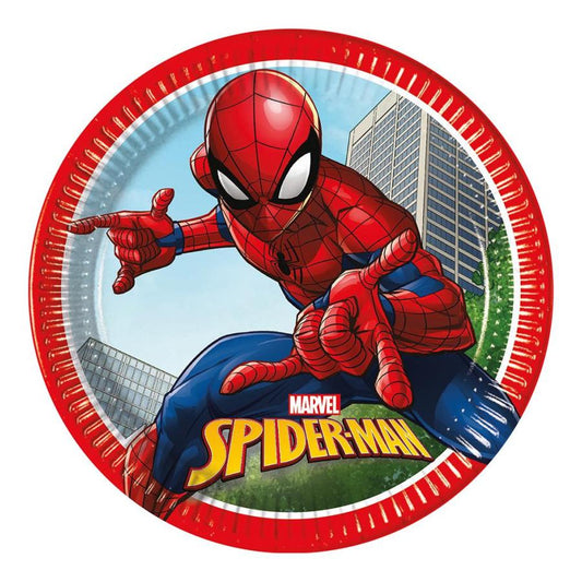 Kalaspaket Tema Spider-Man 8-Pack | Muggar, Tallrikar, Servetter & Partyhattar