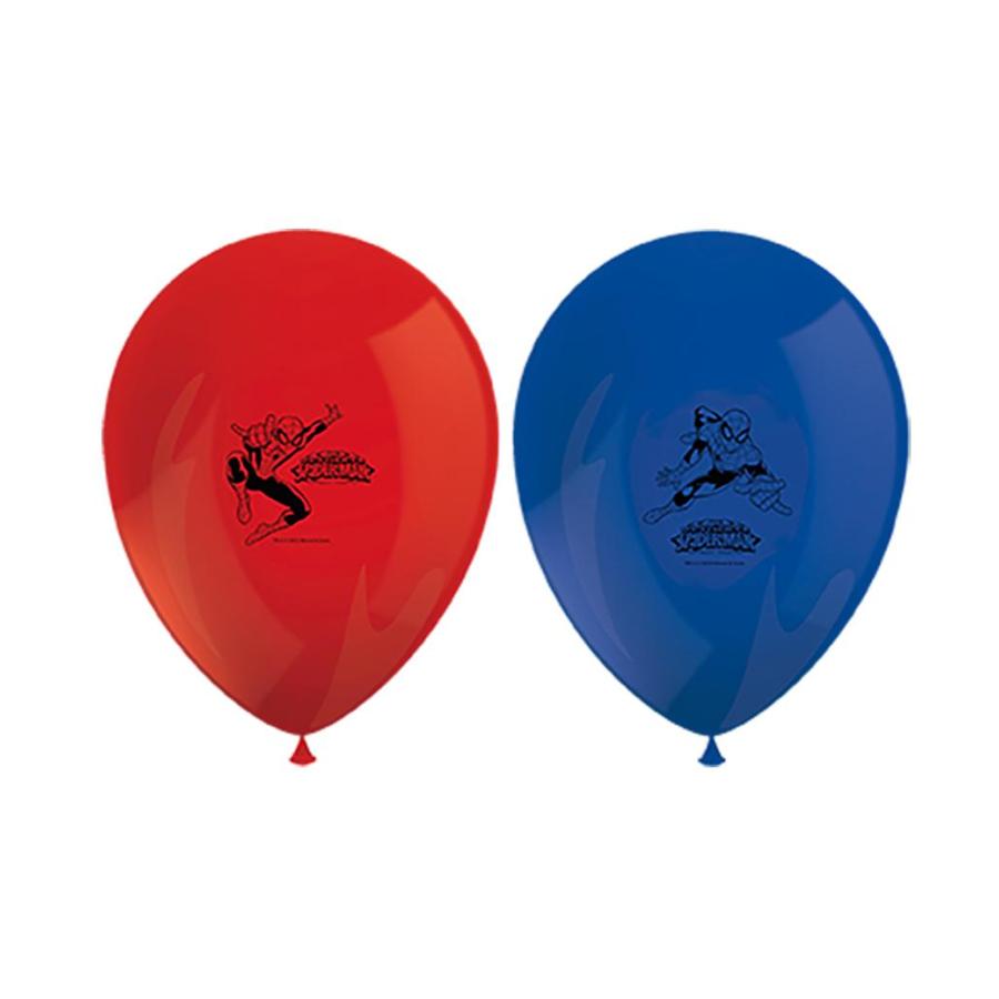 Ballonger Spider-Man Röd & Blå 8-pack