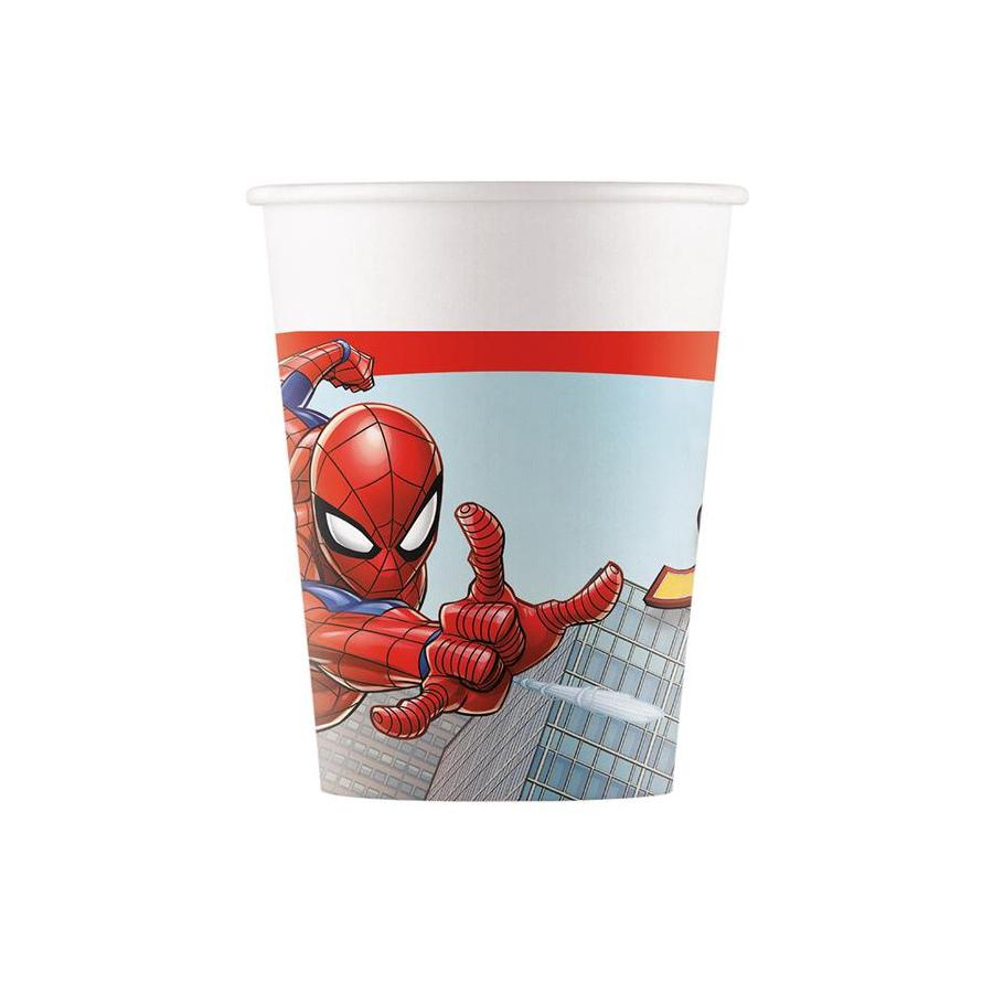 Kalaspaket Tema Spider-Man 8-Pack | Muggar, Tallrikar, Servetter & Partyhattar