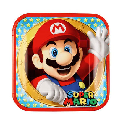 Kalaspaket Tema Super Mario 8-Pack | Muggar, Tallrikar, Servetter & Partyhattar
