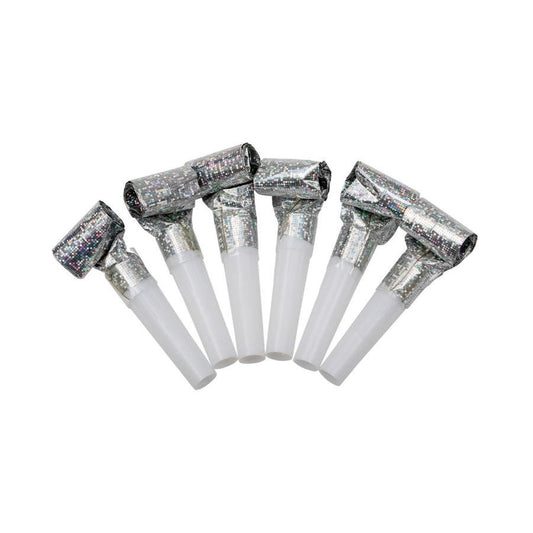 Partytutor Holografisk Silver 6-Pack