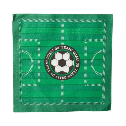 Kalaspaket Tema Fotboll 8-Pack | Muggar, Tallrikar, Servetter & Ballonger