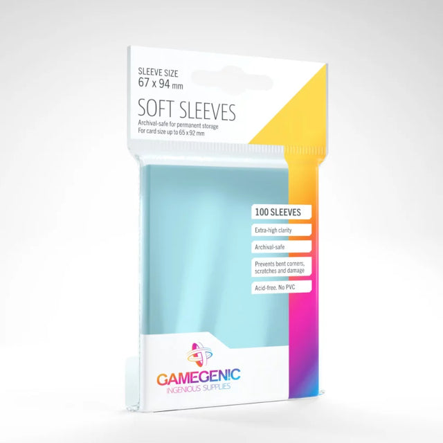 Soft Sleeves Transparent 100-Pack