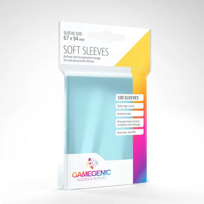 Soft Sleeves Transparent 100-Pack