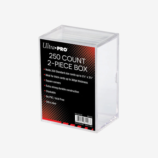 Plastbox 2-Delad 250-Kort Transparent