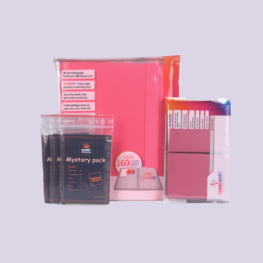 Värdepaket HP Mystery Pack med Pärm och Plastfickor Rosa