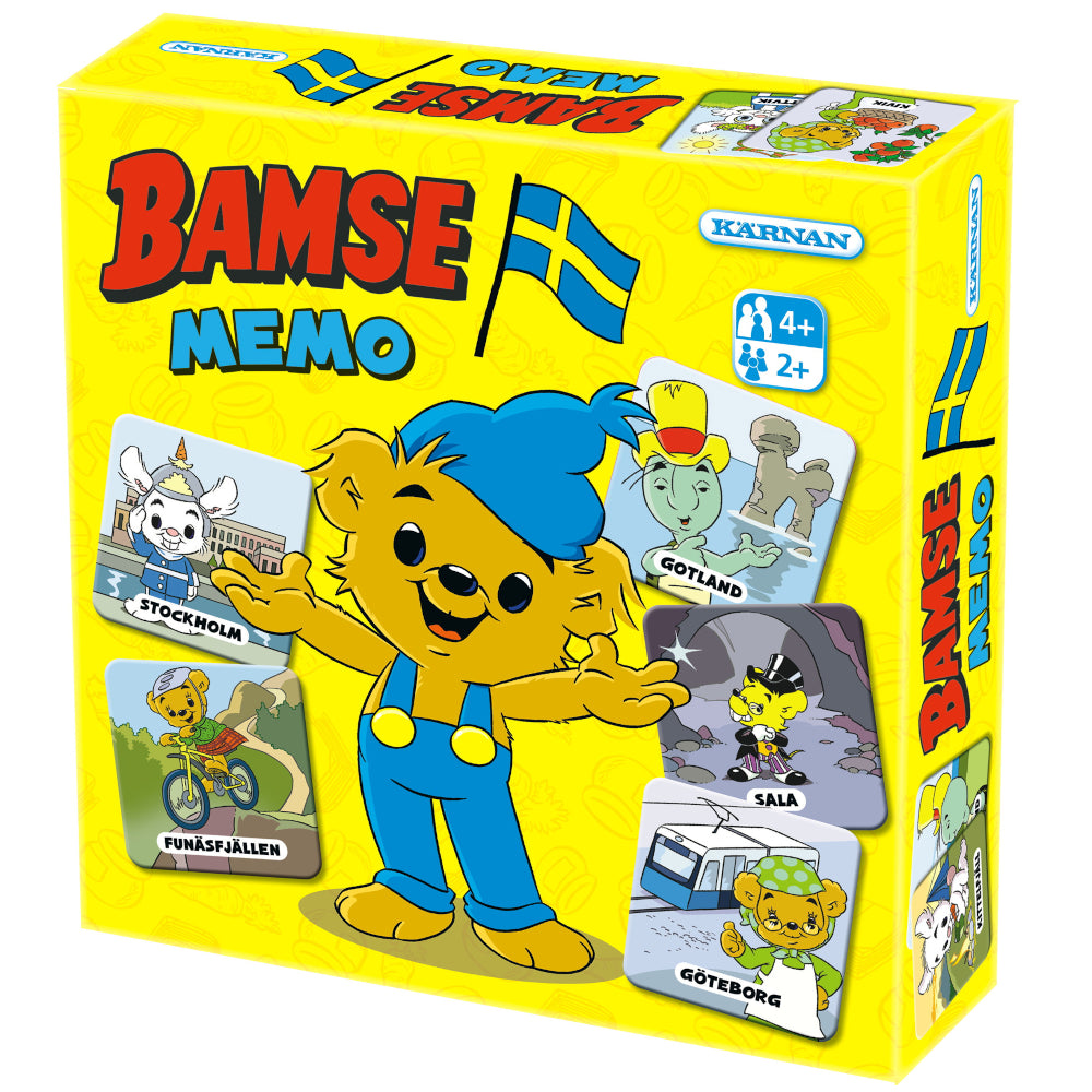 Barnspel Bamse Memo