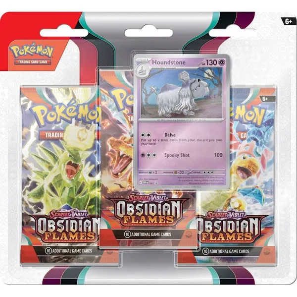 Pokémon Scarlet & Violet 3 Obsidian Flame Blister 3-Pack